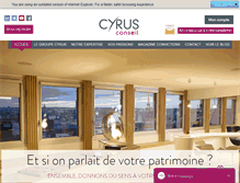 Tablet Screenshot of cyrusconseil.fr